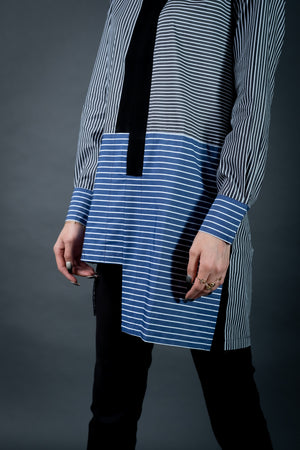 Asymmetrical Striped Tunic