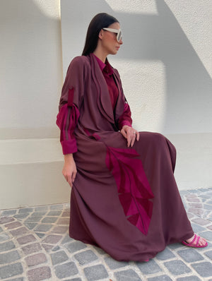 Leaf Applique Abaya