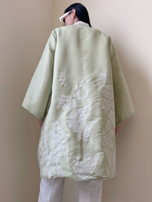 Pastel Green Applique Coat