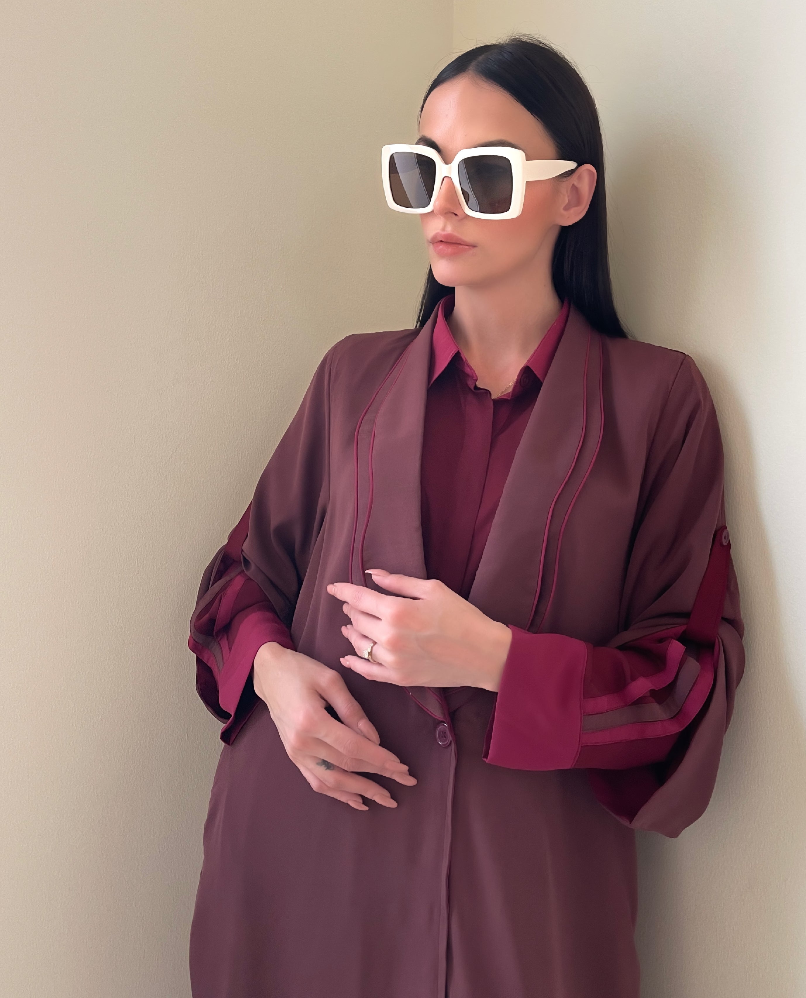 Leaf Applique Abaya