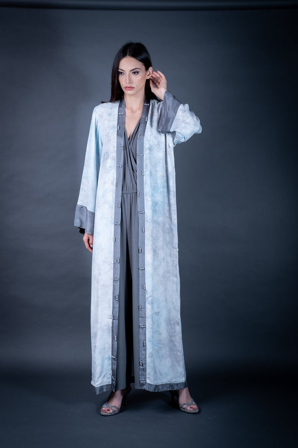 Tie and Dye Pastel Abaya
