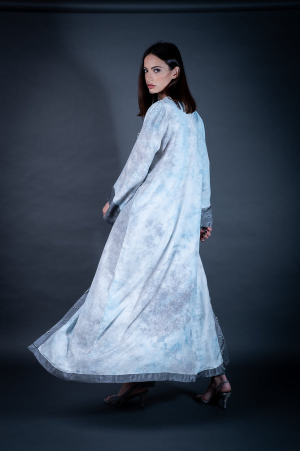 Tie and Dye Pastel Abaya