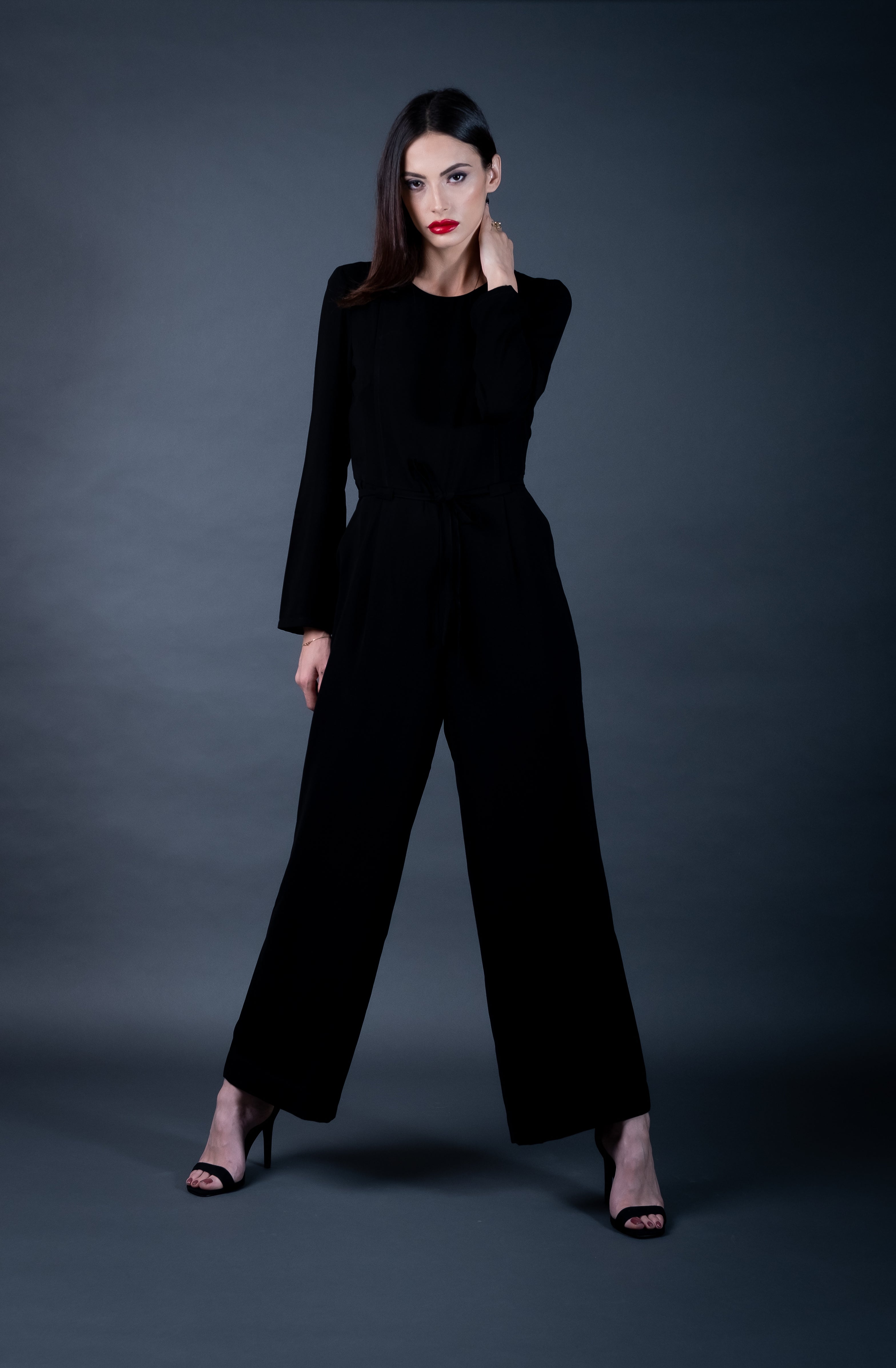 Black Wide-leg Jumpsuit