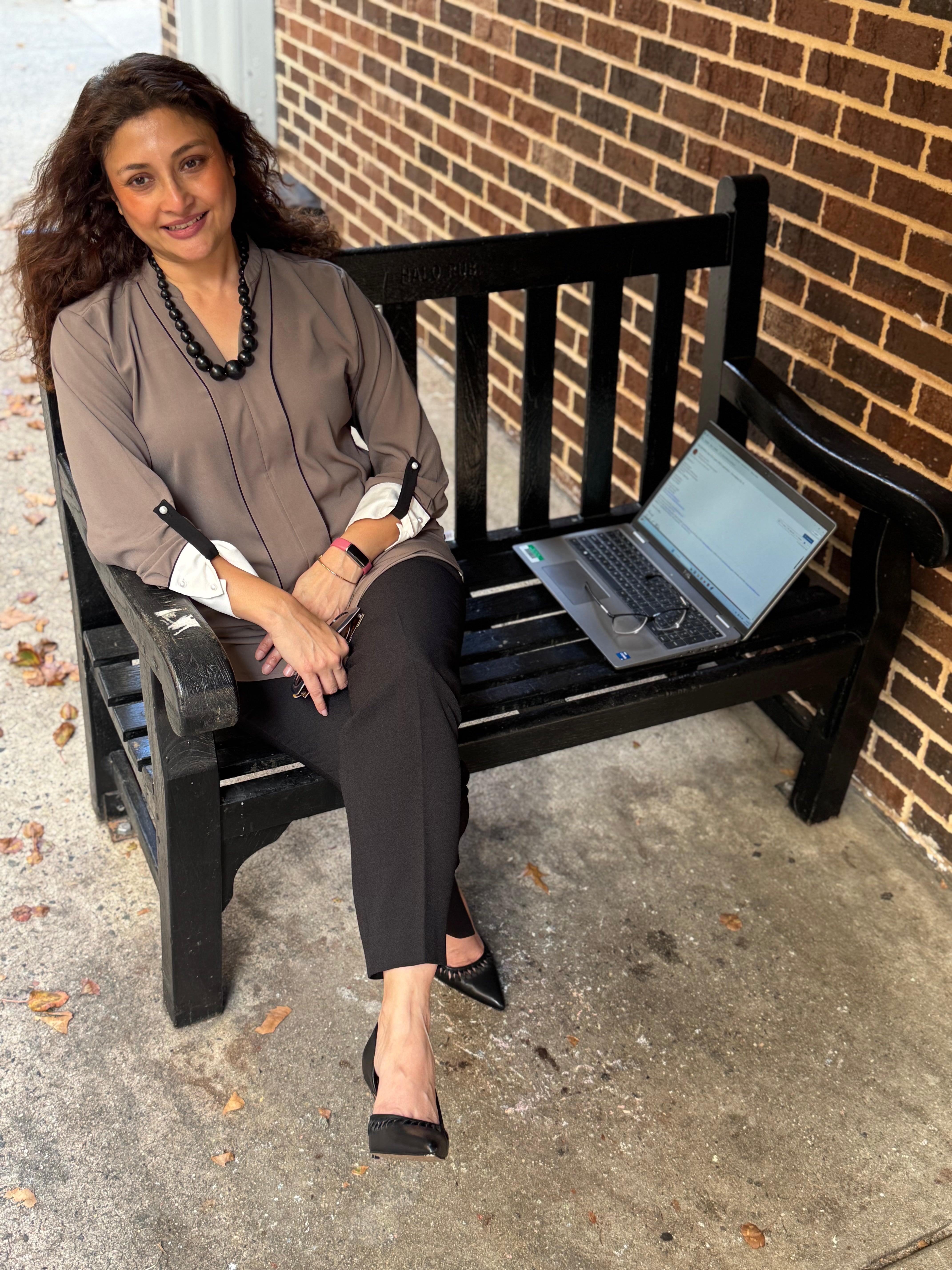 Taupe Contrast Placket Tunic