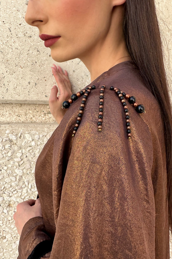 The Magestic Bronze Abaya