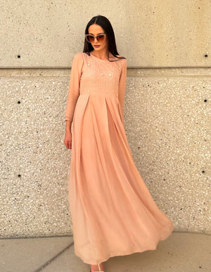 The Peach Melody Dress
