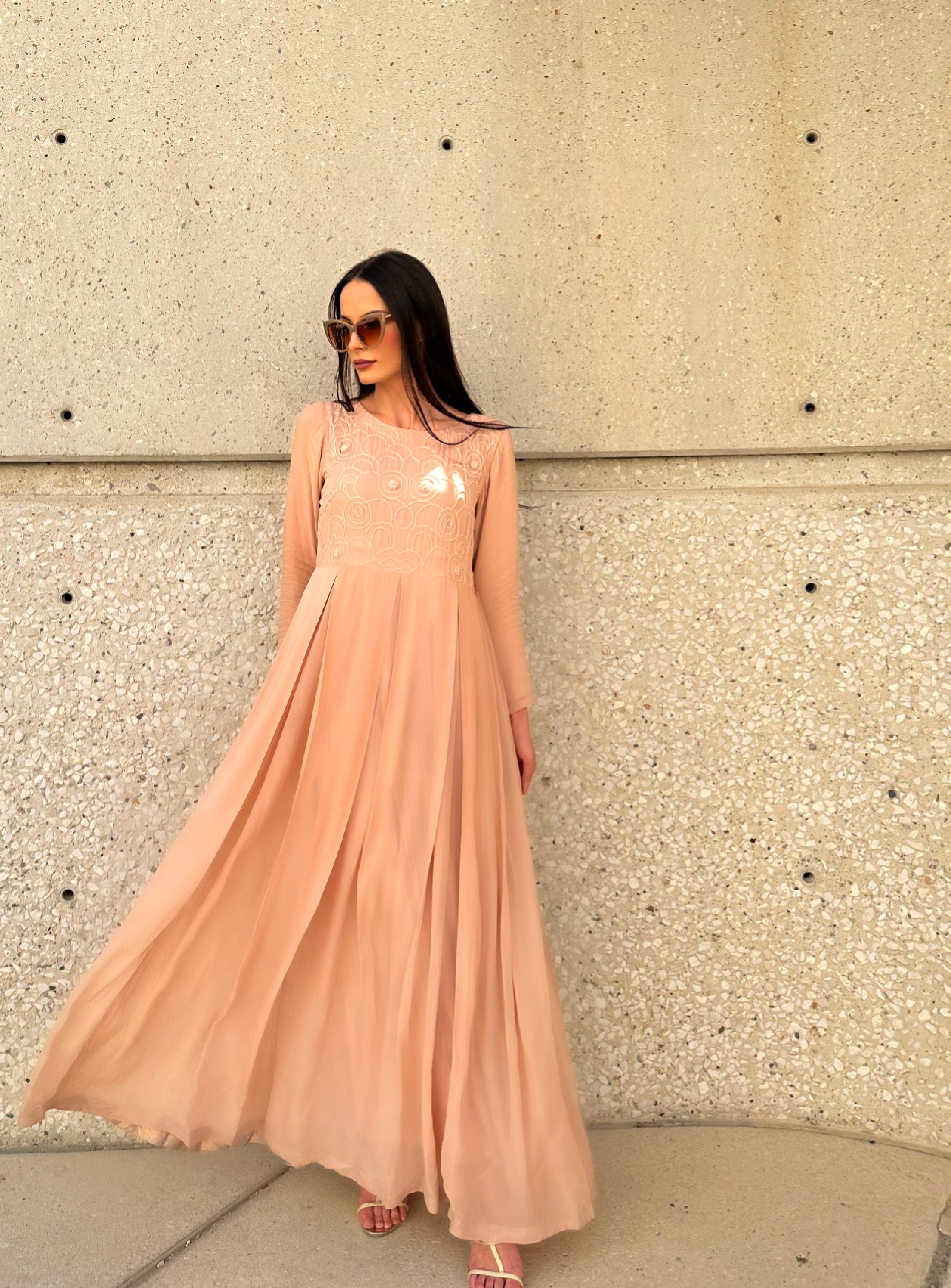 The Peach Melody Dress