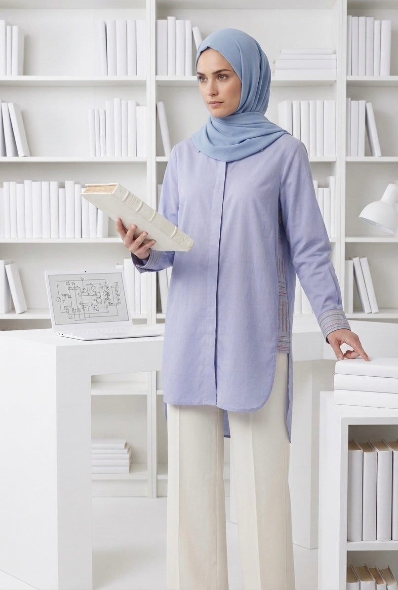 Embroidered Side Panel Tunic