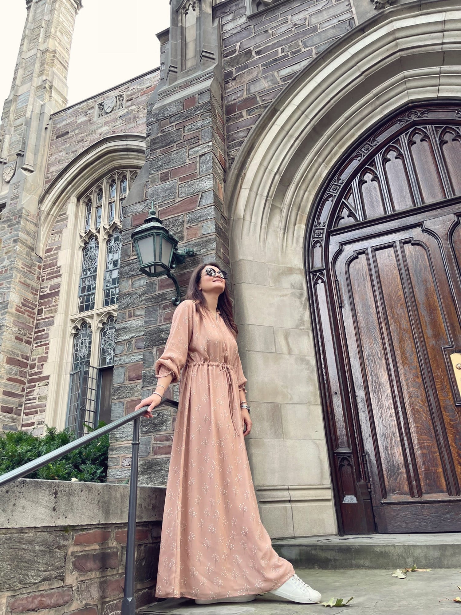 dusky pink chiffon dress dusty pink bridesmaid dress Dusty Pink Chiffon One Shoulder Long Bridesmaid Dresses, AB4030 AlineBridal