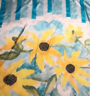 Sunflower printed scarf
